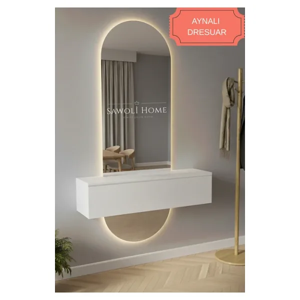 Sawoli Home Lotus Aynalı Dresuar 80 Cm