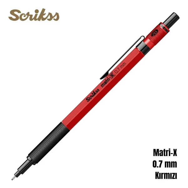 Scrikss Matri-X Kırmızı 0.7 mm Versatil Uçlu Kalem
