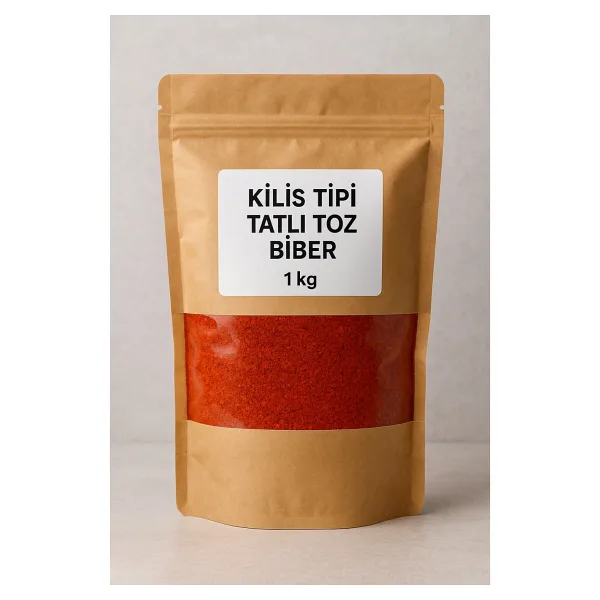 Şekeroğlu Kilis Tipi Tatlı Toz Biber 1 kg - Doğal, Renkli ve Yoğun Aromalı Pul Biber Lezzeti