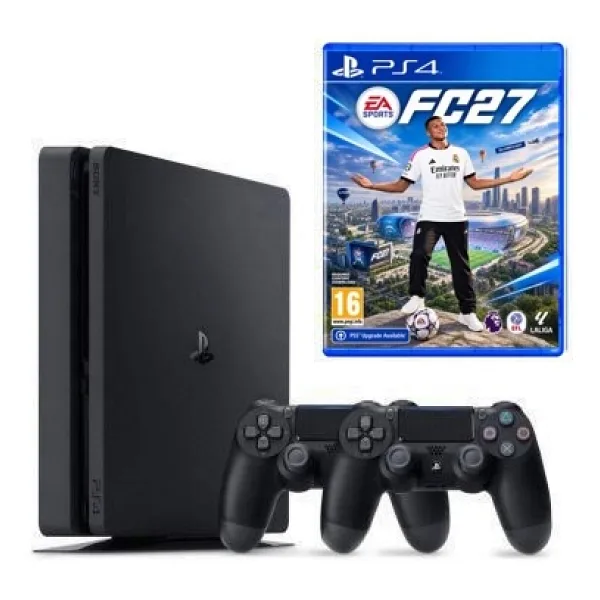 Sony PS4 Slim 500GB + 2.Kol + FC 27 Bundle Paket