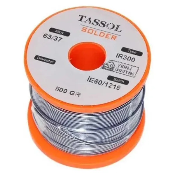 Tassol 1.2 mm 500gr Lehim Teli (%63 Kalay / %37 Kurşun)