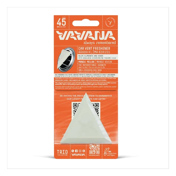 Vavana Trio Mango Kavun Aromalı Klima Araba Kokusu
