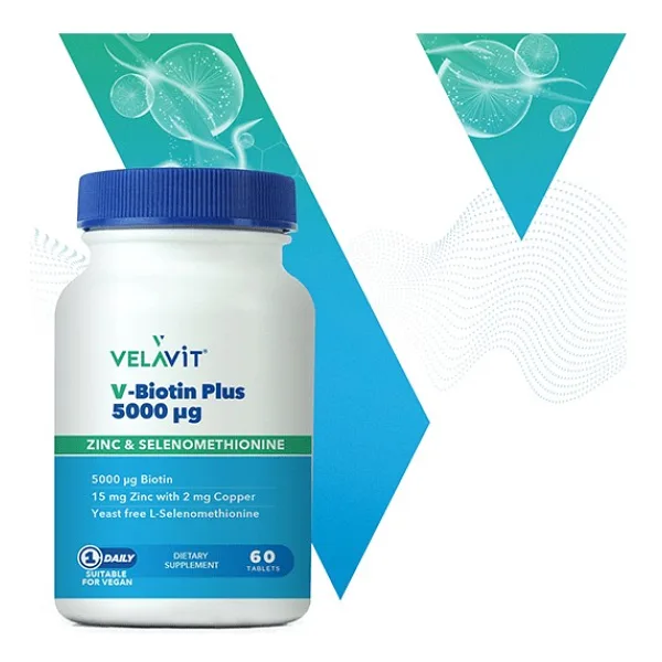 Velavit V-Biotin Plus 5000 Mcg 60 Tablet