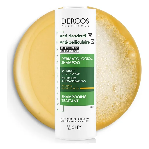 Vichy Dercos Anti-Dandruff Kuru Saçlar için 200 ml Kepek Şampuanı