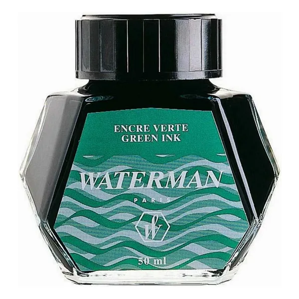 Waterman 50 ml Cam Şişe Dolma Kalem Mürekkebi Yeşil