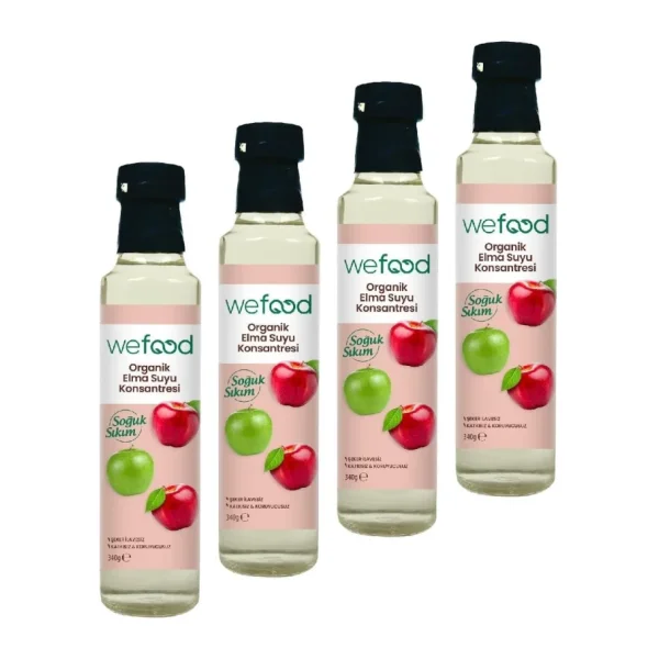 Wefood Organik Elma Suyu Konsantresi 340 gr 2'li