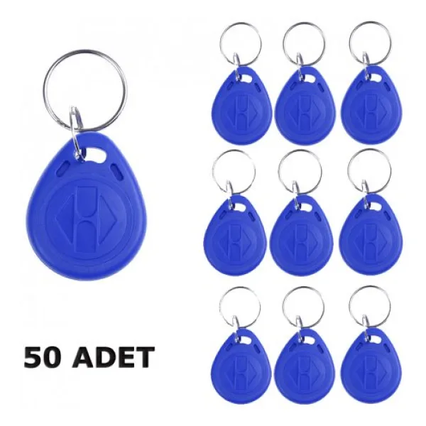 Wozlo Chip TK4100 Rfid Manyetik Anahtarlık Tag Göstergeç Proximity Anahtarlık 50 Adet