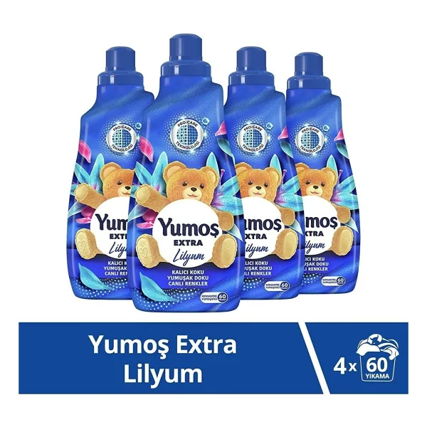 Yumoş Extra Lilyum Yumuşatıcı 60 Yıkama 1.44 lt 4'lü