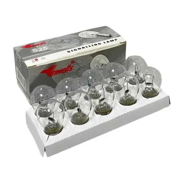 12V 21/5W 1016 Cift Duy, Sasi Duz Tirnak Stop, Sinyal Ve Far Ampulu 10 Adet