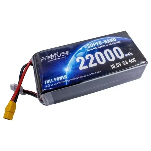 18.5V 5S 22000mAh 40C Lipo Batarya