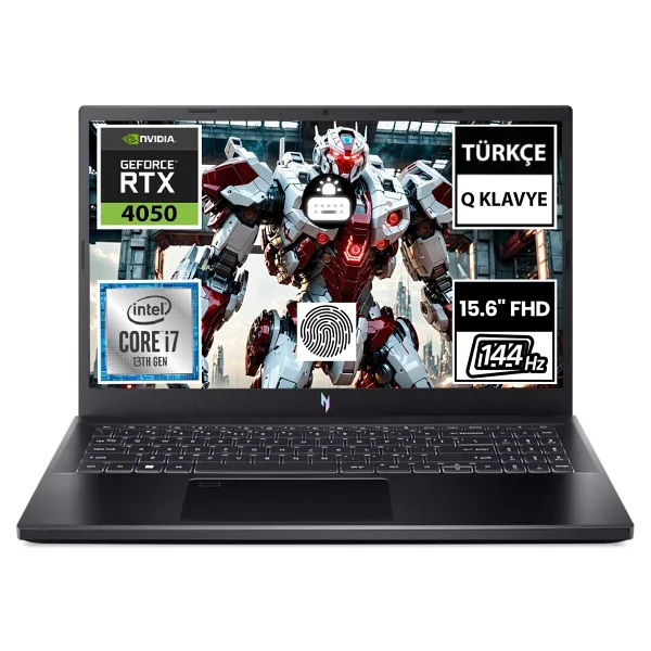 Acer Nitro V 15 ANV15-51-763N NH.QNBEY.005 i7-13620H 8 GB 512 GB SSD RTX4050 15.6" Full HD Gaming Laptop