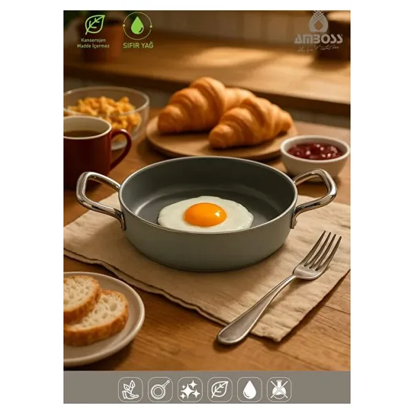 Amboss Sera Nova Gri 22 cm Seramik Sahan
