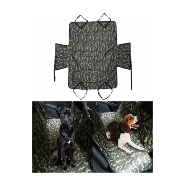 Araç İçi Arka Koltuk Köpek Örtüsü (Kamuflaj Desenli)
