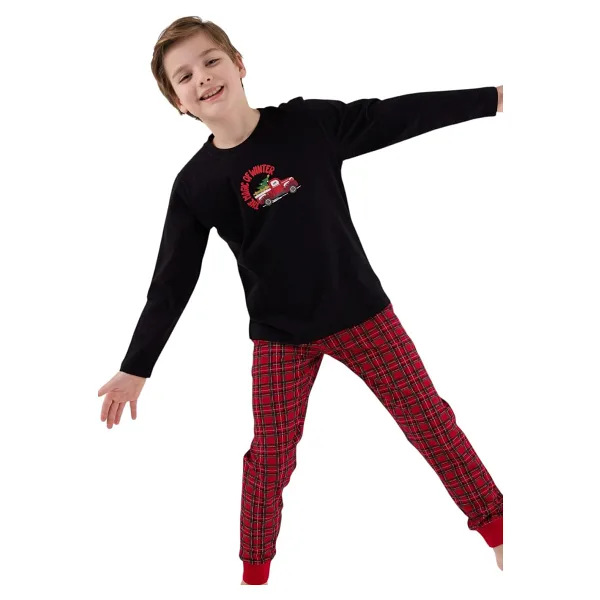 Arnetta Erkek Çocuk Siyah Pijama Takımı