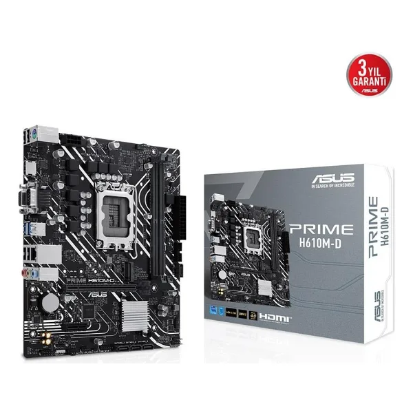 Asus Prime H610M-D Intel LGA1700 DDR5 Micro ATX Anakart