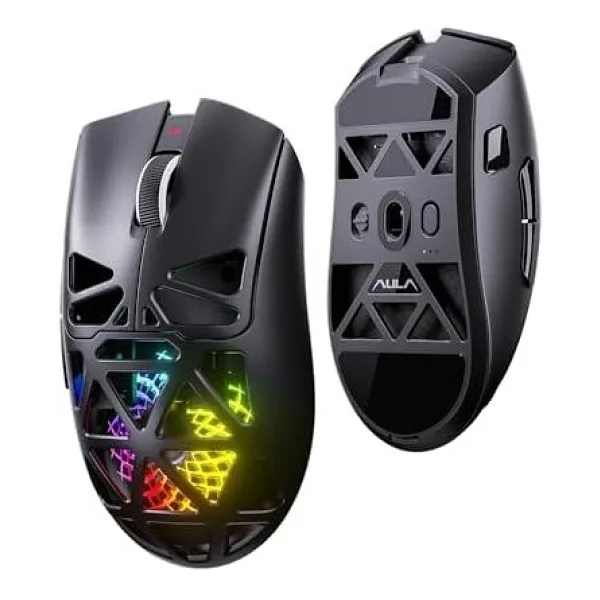 Aula SC620 Siyah Şarjlı Optik Kablolu/Kablosuz Oyuncu Mouse