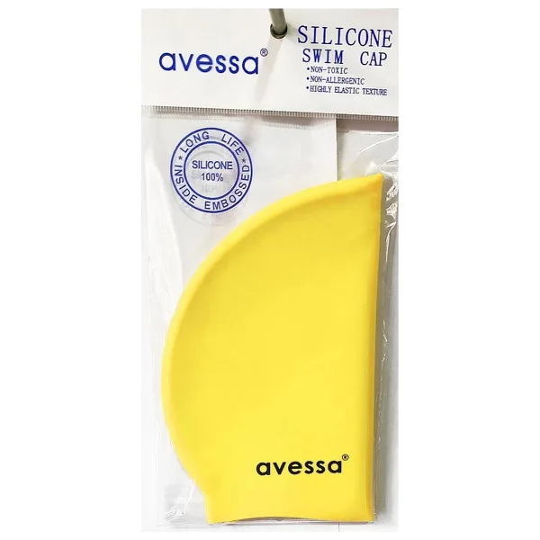 Avessa SC-807 Sarı Silikon Yüzücü Bonesi