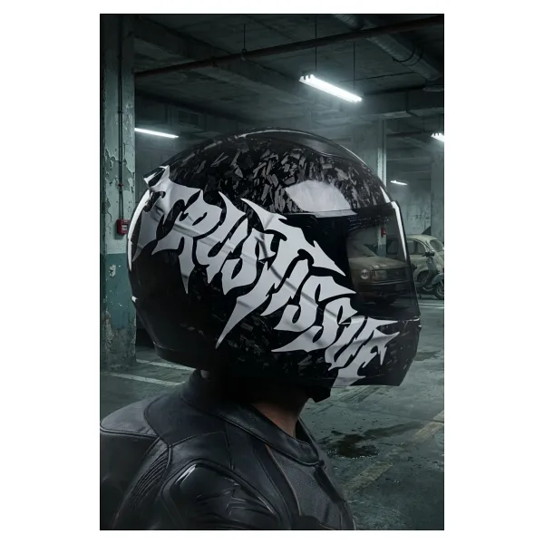 Banxtre Motosiklet ve Kask için Gotik Yazı Tipiyle Trust İssue Sticker Etiket (1 Adet)