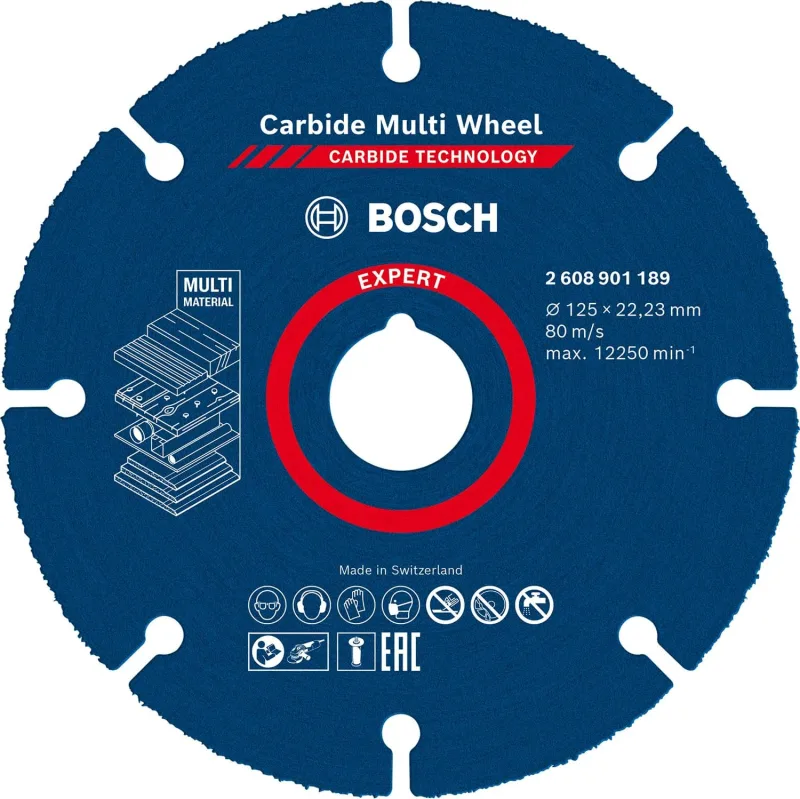 Bosch Expert Carbide Multi Wheel X-Lock 2608901193 125x22.23 mm Kesici Disk