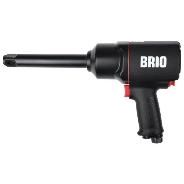 Brio 1'' 2034 Nm Çift Çekiç 4,42 kg Uzun Paso Havalı Somun Sıkma Makinesi