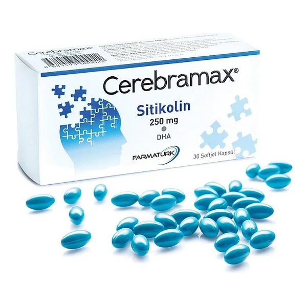Cerebramax Sitikolin Balık Yağı 30 Kapsül