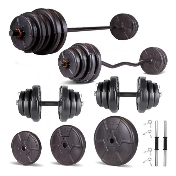 Ecg Hero Serisi 78 kg Z Bar Dambıl ve Halter Seti