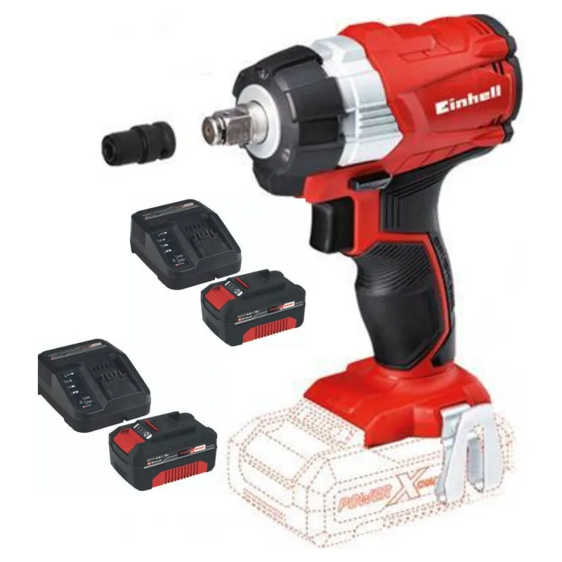 Einhell TE-CW 18Li BL Çift Akülü 4 Ah Somun Sıkma Makinesi
