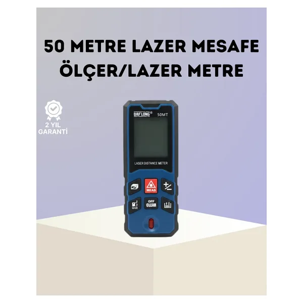 Epilons Lazer Metre 50 mt Hassas ve Hızlı Ölçüm Özellikli