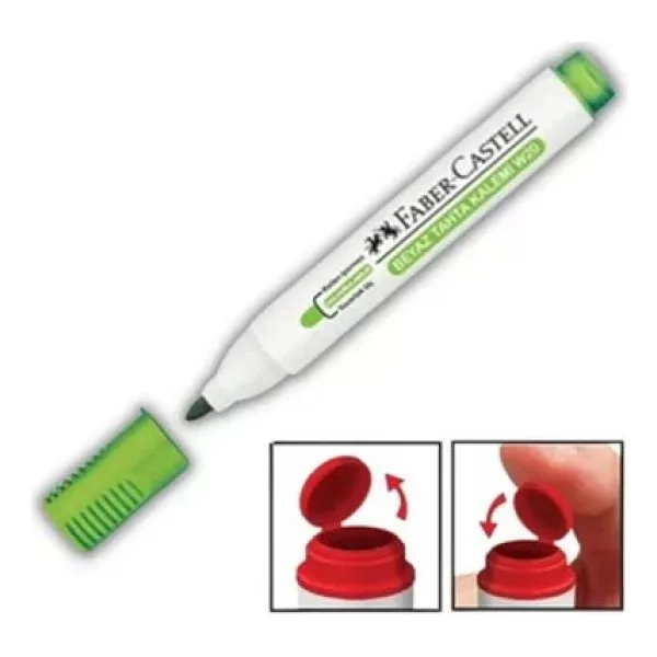 Faber-Castell Beyaz Tahta Kalemi Yuvarlak Uç Yeşil (501583)