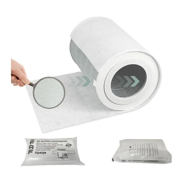 Faf Fresh Air Filter 10 Adet Elektrostatik Pamuk, Xiaomi Purifier Serileri İle Uyumlu Hava Temizleyici Filtre Üstü Elektrostatik Toz Tutucu Koruyucu (Mijia VIOMI)