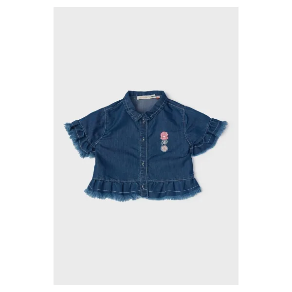GB Baby Bg Store Kız Bebek Denim Eşofman Üstü - 1 Yaş