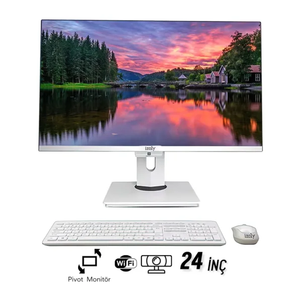 İzoly P504 İ5-10400 16Gb 256Gb 24" Fhd Webcam Pivot All In One Bilgisayar