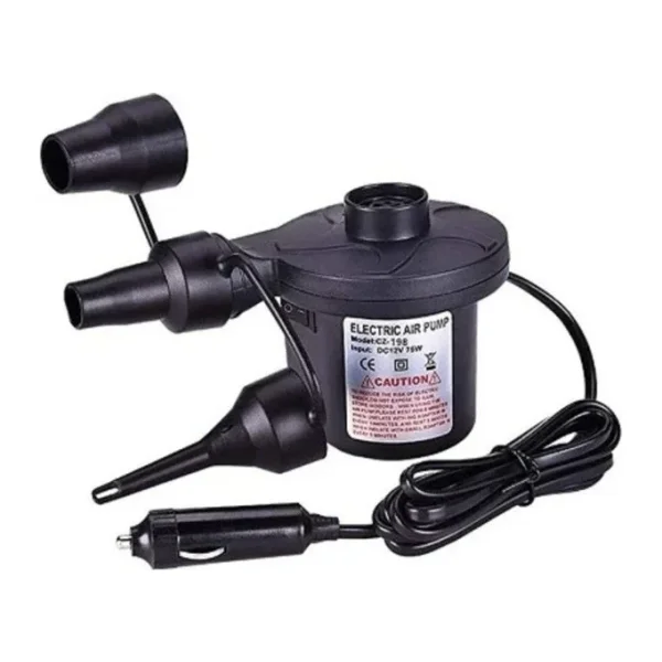 JUNGLEE Elektric Air Pump 12v Çakmaklık Girişli Hava Pompası Şişme Yatak Bot Simit Koltuk Deniz Yatak Pompa