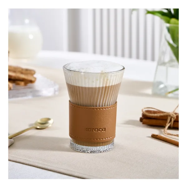 Karaca Kahverengi Leather Cool Touch Latte Bardağı