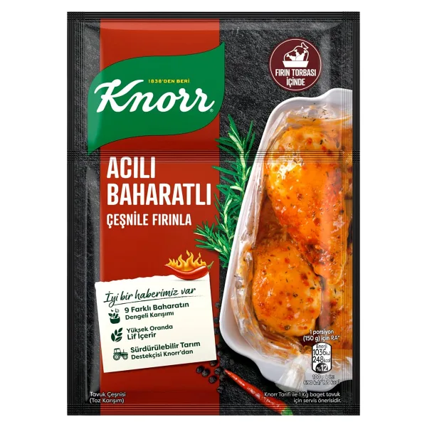 Knorr 31 gr Acılı Baharatlı Fırında Tavuk Çeşnisi