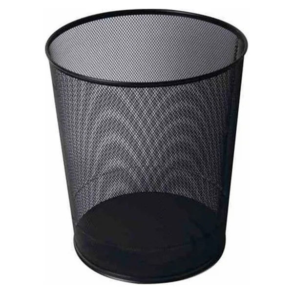 Kraft Siyah Metal File Çöp Kovası - Ergonomik Tasarım, Ofis ve Ev Kullanımına Uygun Tekli Model
