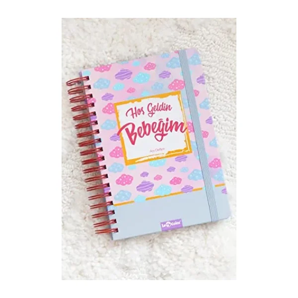 LE COLOR Bebek Anı ve Anne Hamile Günlüğü Albüm Defter Pembe