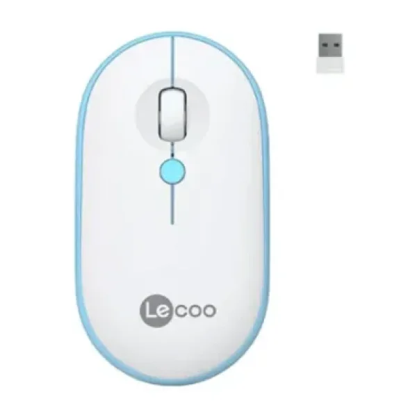 Lenovo Lecoo WS212 Beyaz-Mavi Optik Kablosuz Mouse