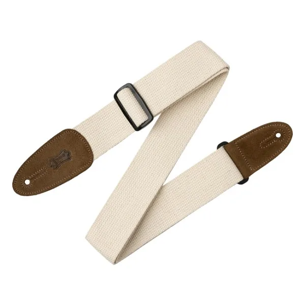 Levy's Gitar kemeri (Pamuk, Deri uçlar, yakl. 5 cm genişliğinde), Doğal