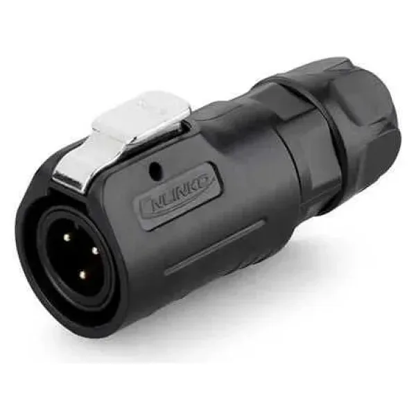 LP-12-C03PE-02-001 3-Pin Su Geçirmez Konnektör - Erkek