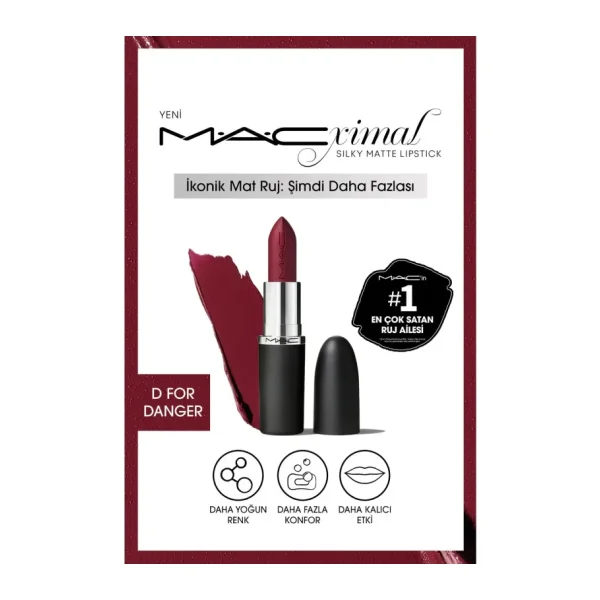 M.A.C Macximal Silky Matte D For Danger Stick Ruj