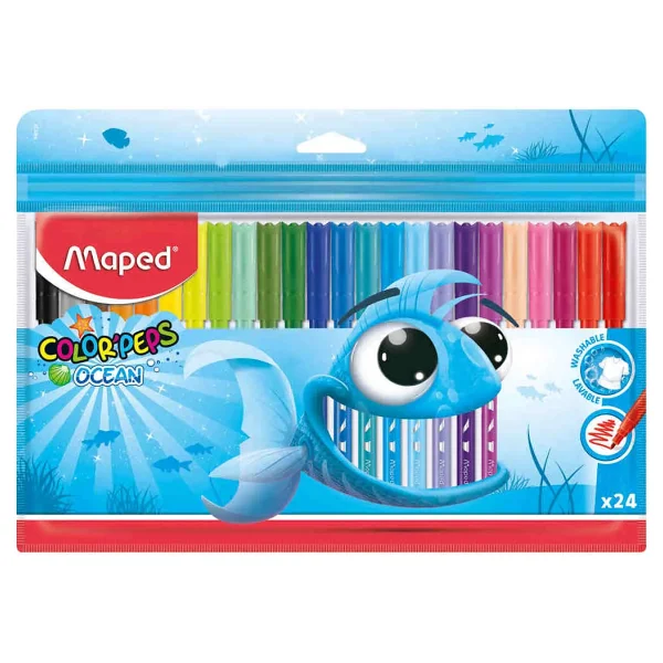 Maped Color Peps Ocean 24'lü Keçeli Kalem Seti