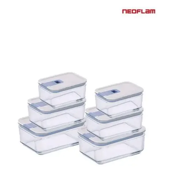 Neoflam Perfect Seal 6'lı Cam Saklama Kabı