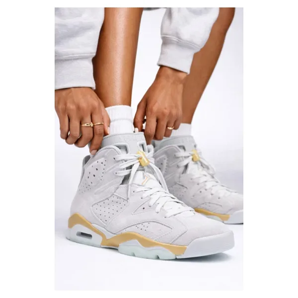Nike Air Jordan 6 Retro Leather Sneaker Hakiki Deri Bilekli Günlük Spor Ayakkabı