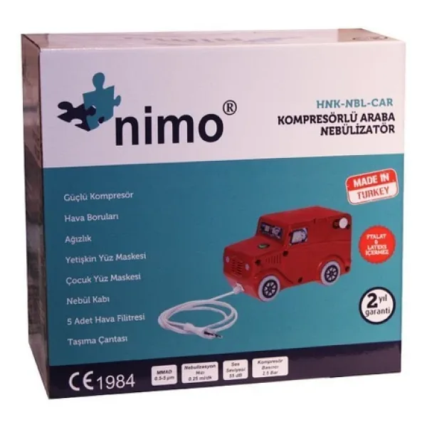 Nimo HNK-NBL-CAR Kompresörlü Araba Nebülizatör
