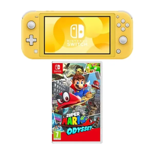 Nintendo Switch Lite Konsol Sarı + Nintendo Super Mario Odyssey Switch Oyun