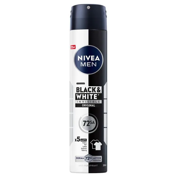 Nivea Men Invisible Black & White Original 200 ml Erkek Deodorant