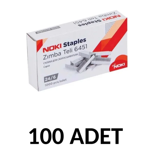 Noki 100 Adet Zımba Teli No:24/6 Cu 1000'li