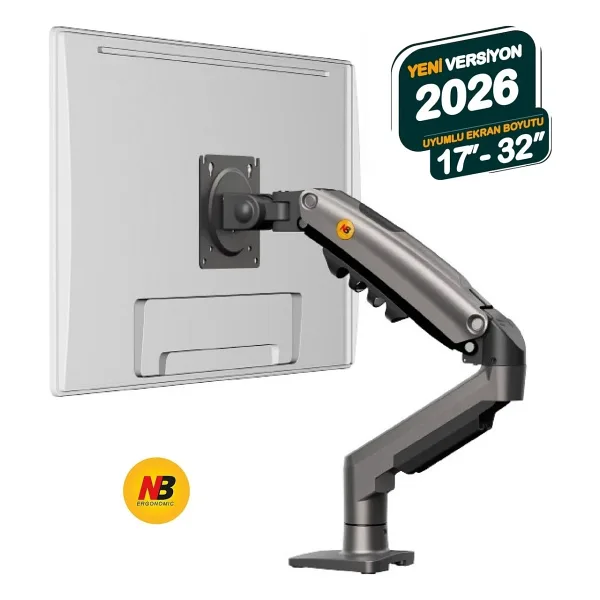 North Bayou F80 17-32 inç Tek Kollu Amortisörlü Monitör Standı