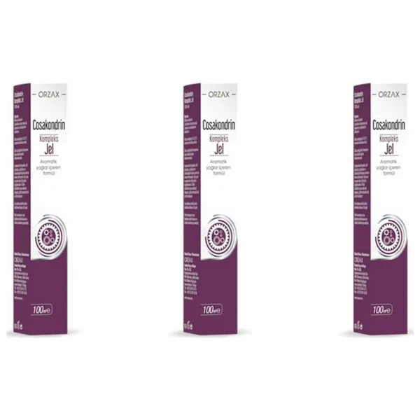 Orzax Cosakondrin Komplex Jel 100 ml 3 Adet
